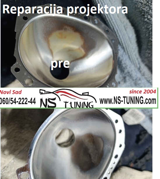 reparacija projektora sociva soljica hromiranje d1s d2s led sijalice novi sad servis farova ns tuning